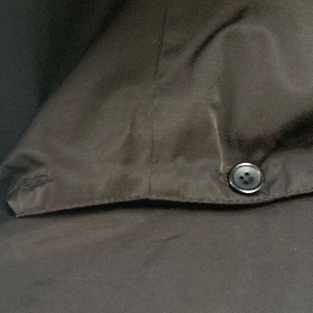 Pelle Studio Hooded Button Tie Black Trench Coat S - Picture 4 of 4